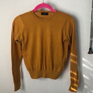 Zara Mustard Knit Sweater S